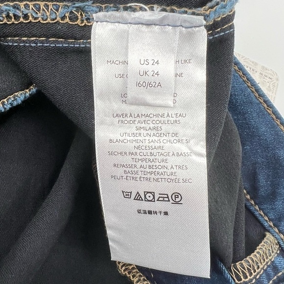 NWT Free People Riley Slit Ankle Skinny Jeans Size 24 Women's - Picture 5 of 6